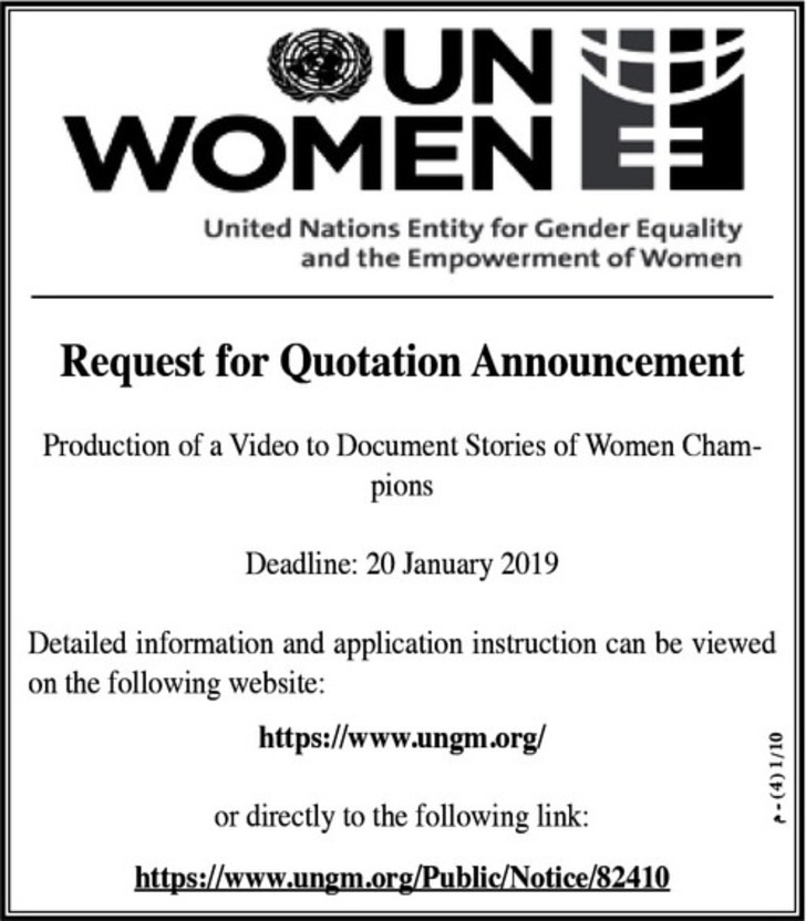 production of a video to document stories of women champions 