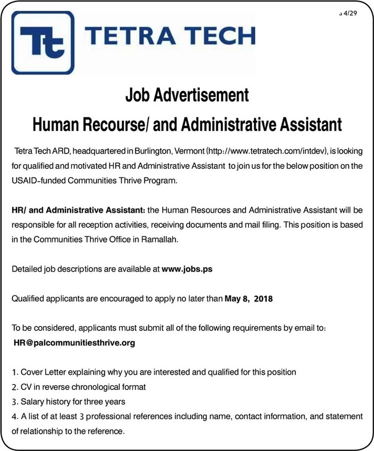Human Recourse and administrative assistant 