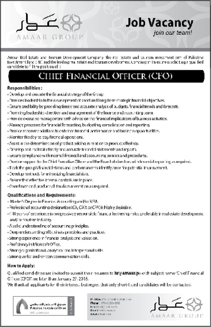 chief financial officer 