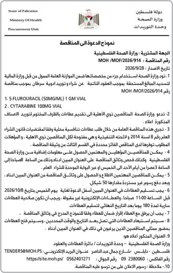 شراء وتوريد ادوية سرطان