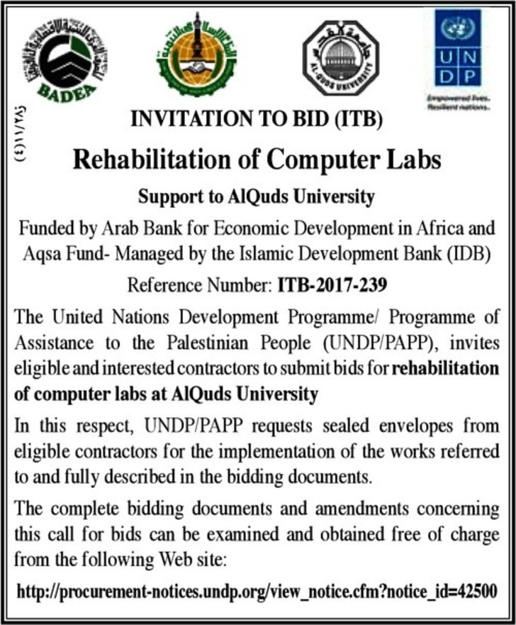 rehabilitation of computer labs 