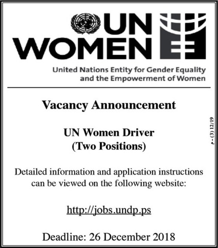 UN Woman driver