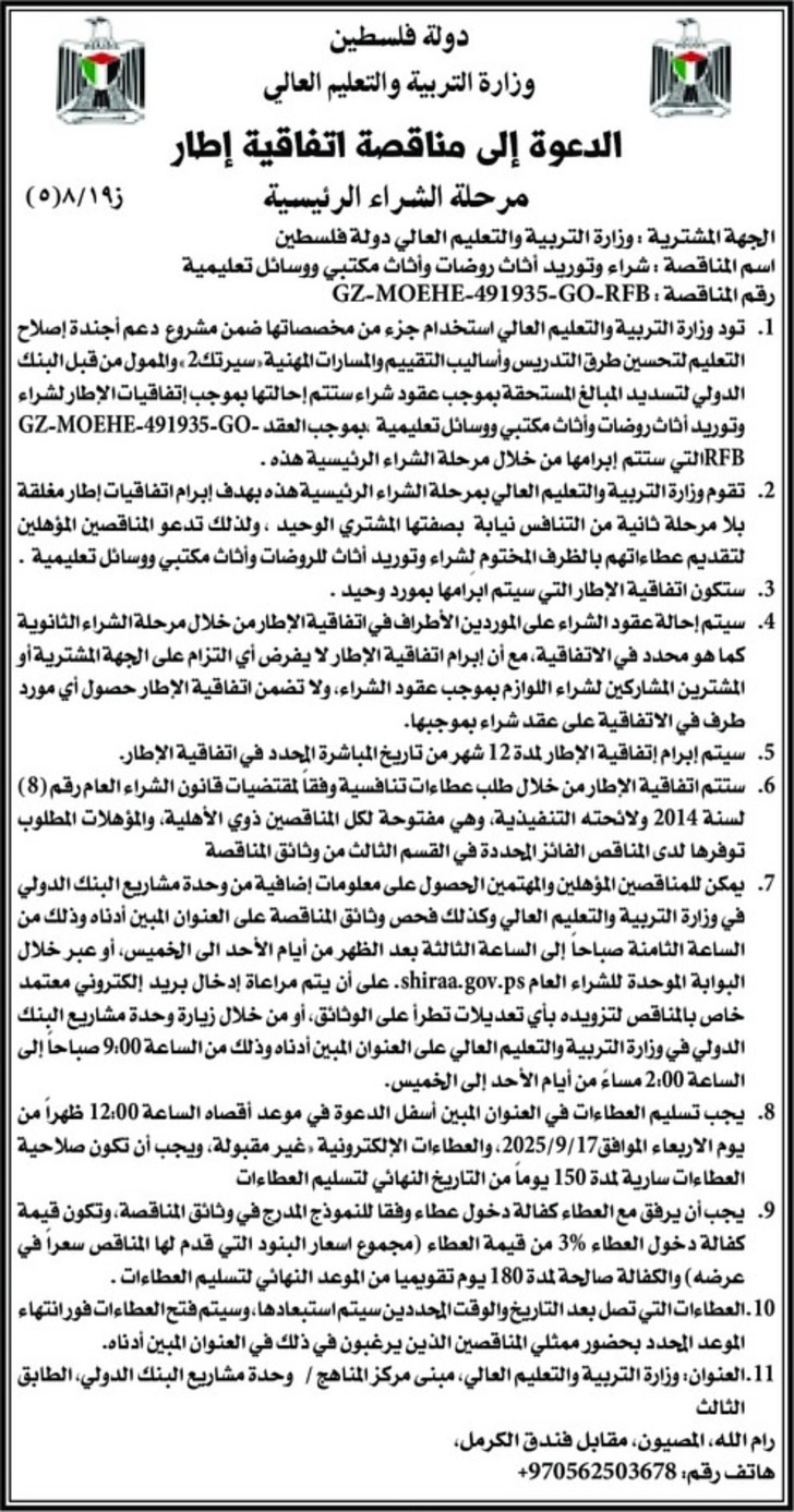 شراء وتوريد أثاث روضات وأثاث مكتبي ووسائل تعليمية