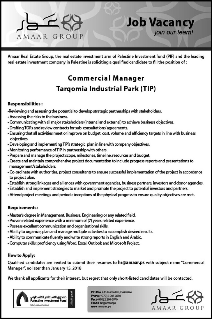 commercial manager