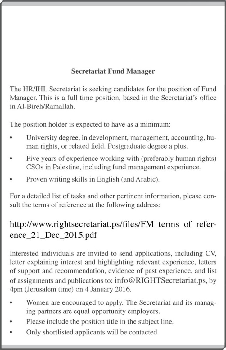 Secretariat Fund Manager