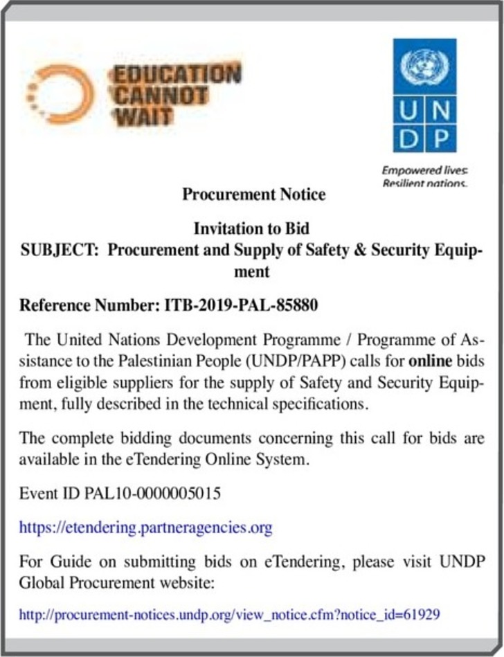 Procurement and Supply of Safety &amp; Security Equipment