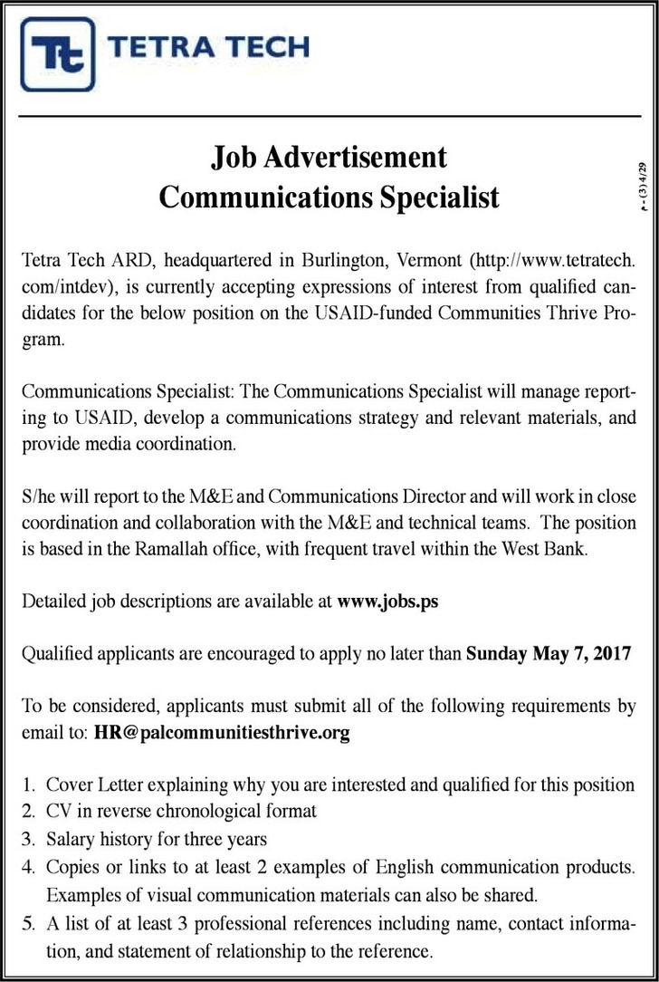 communication specialist