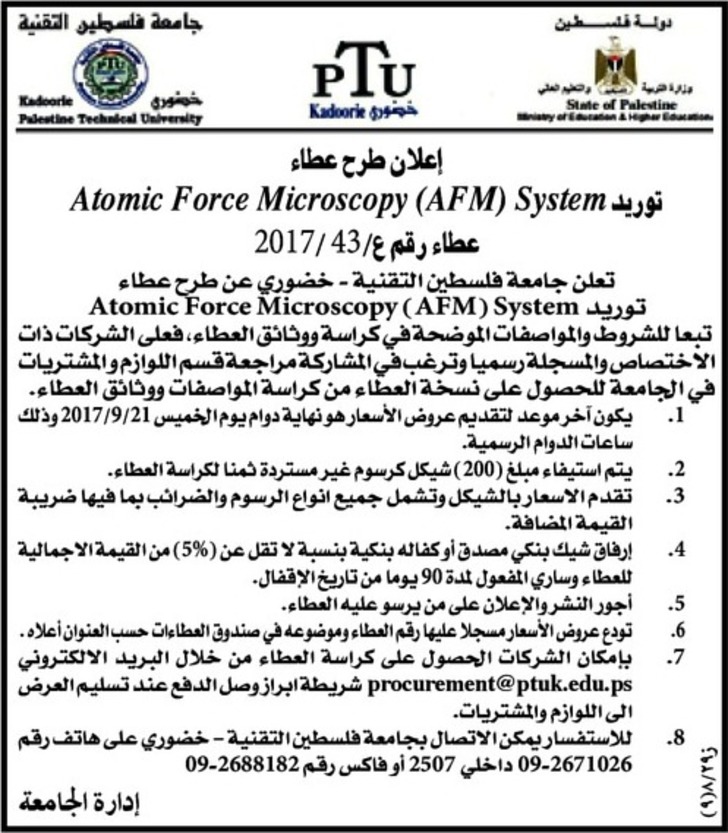 atomic force microscopy AFC system 