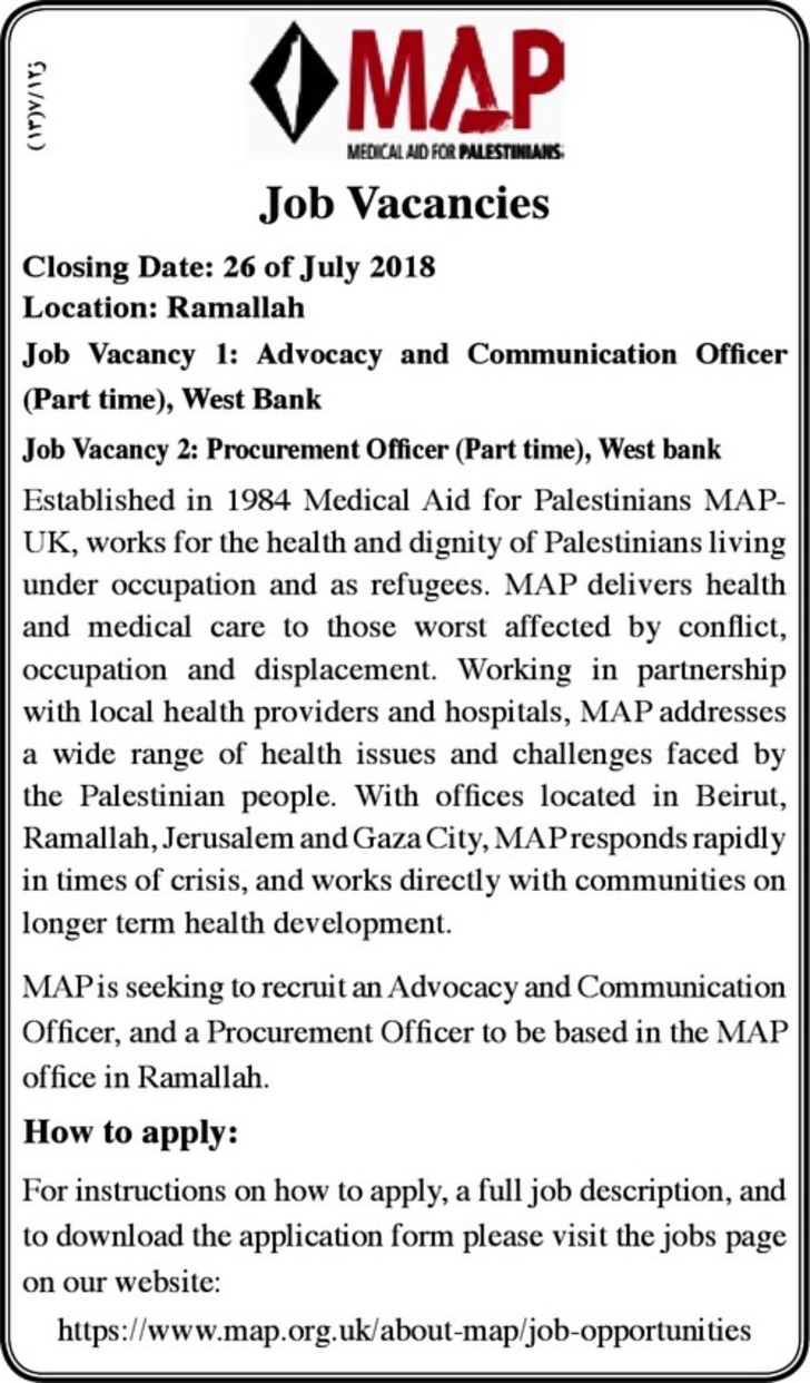 part time advocacy and communication officer