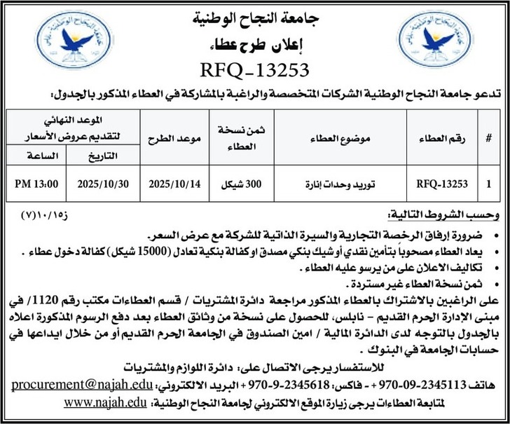 توريد وحدات انارة توريد وحدات انارة