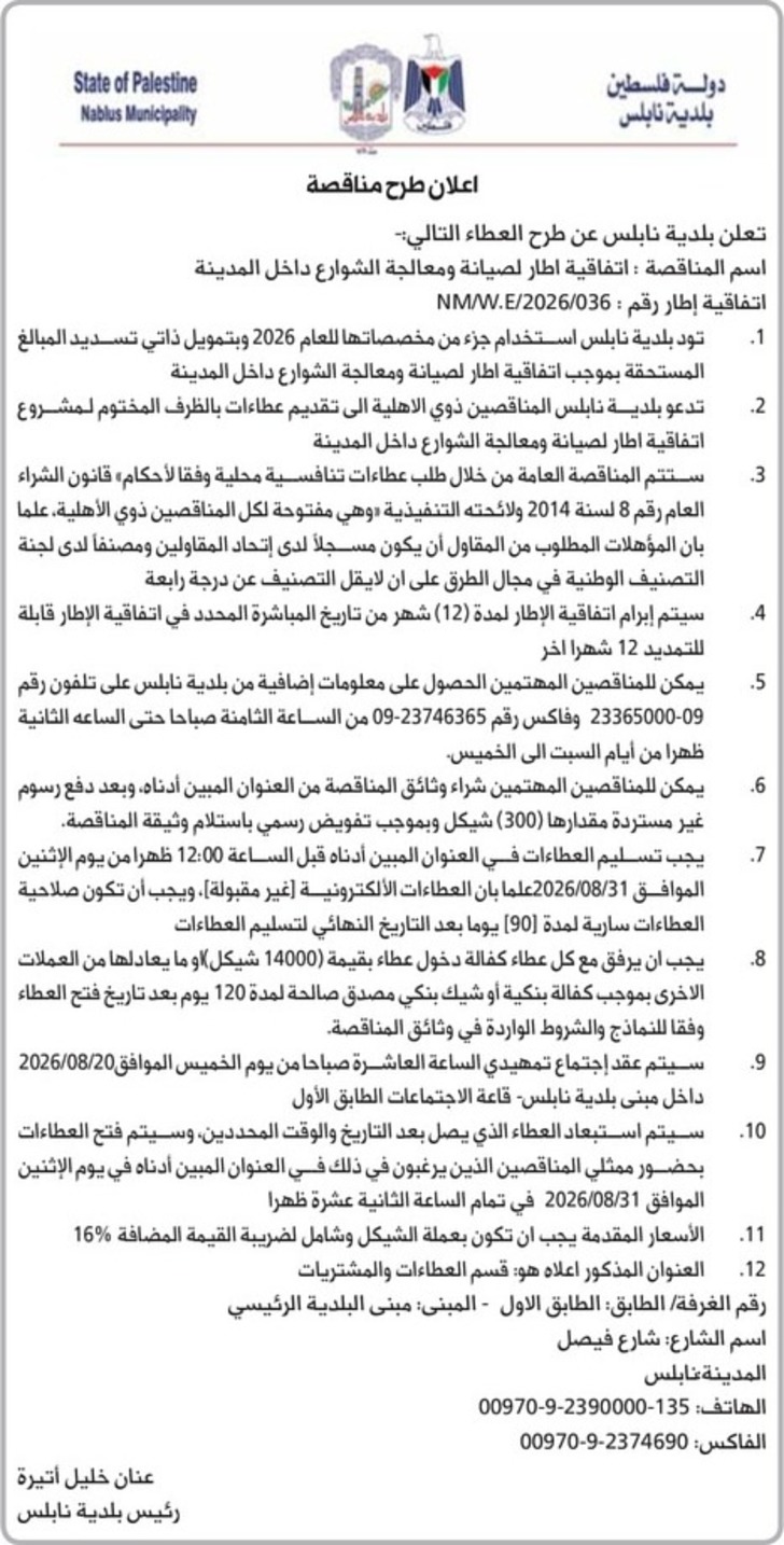 صيانة ومعالجة الشوارع داخل المدينة صيانة ومعالجة الشوارع داخل المدينة