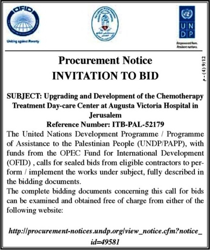 upgrading and development of the chemotherapy treatment daycare center