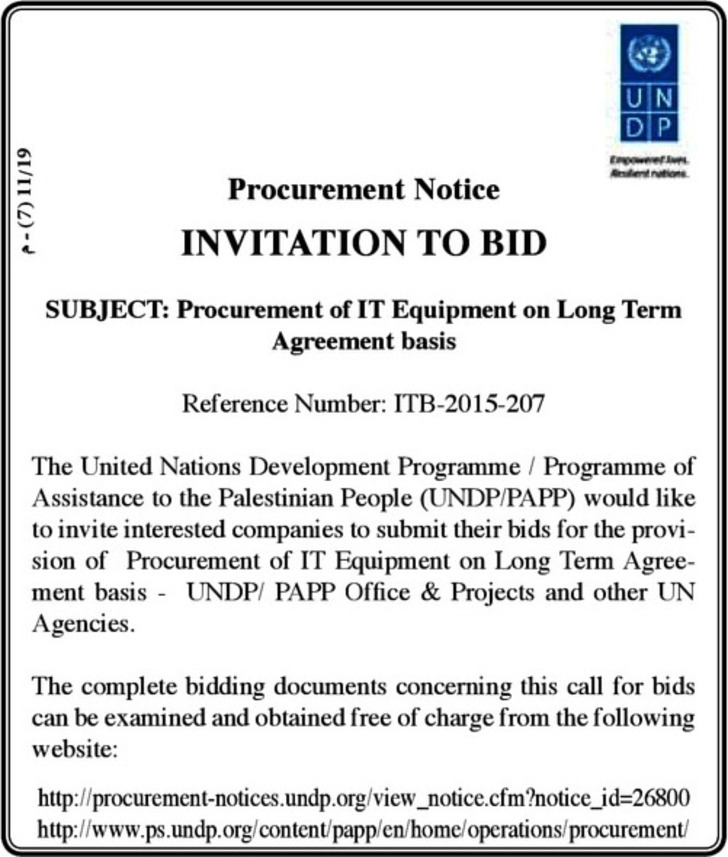 Procurement of IT Equipment 