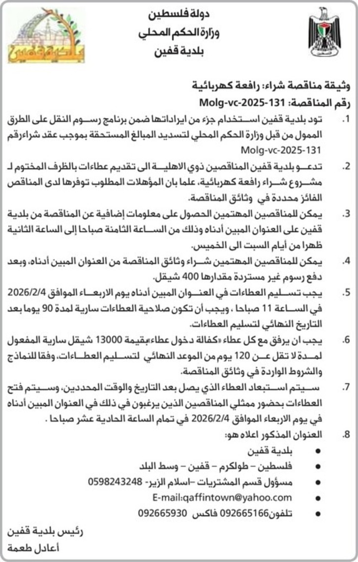 شراء رافعة كهربائية