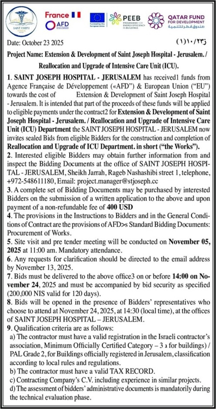  Reallocation and Upgrade of Intensive Care Unit ( ICU ) .