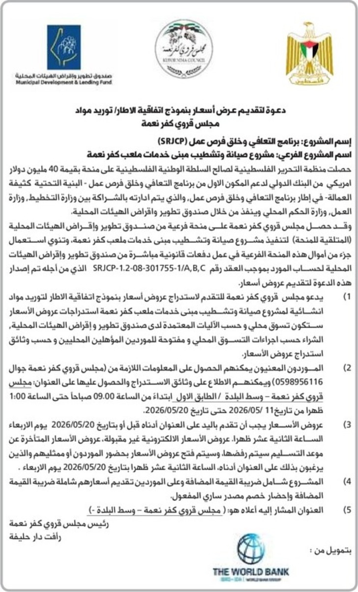 صيانة وتشطيب مبنى خدمات ملعب كفر نعمة صيانة وتشطيب مبنى خدمات ملعب كفر نعمة