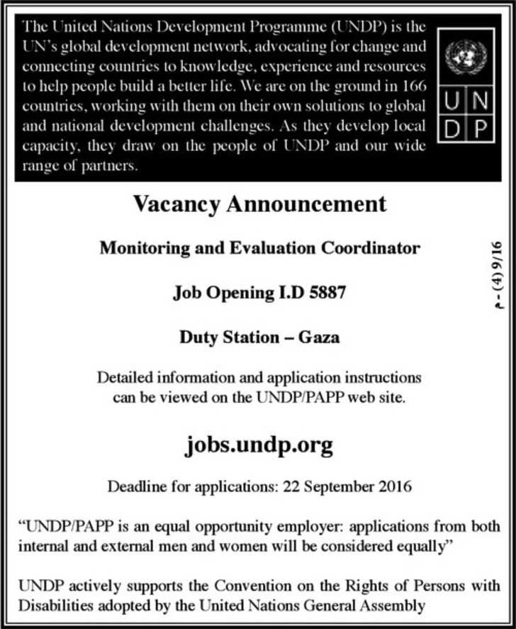 Monitoring and Evaluation Coordinator 