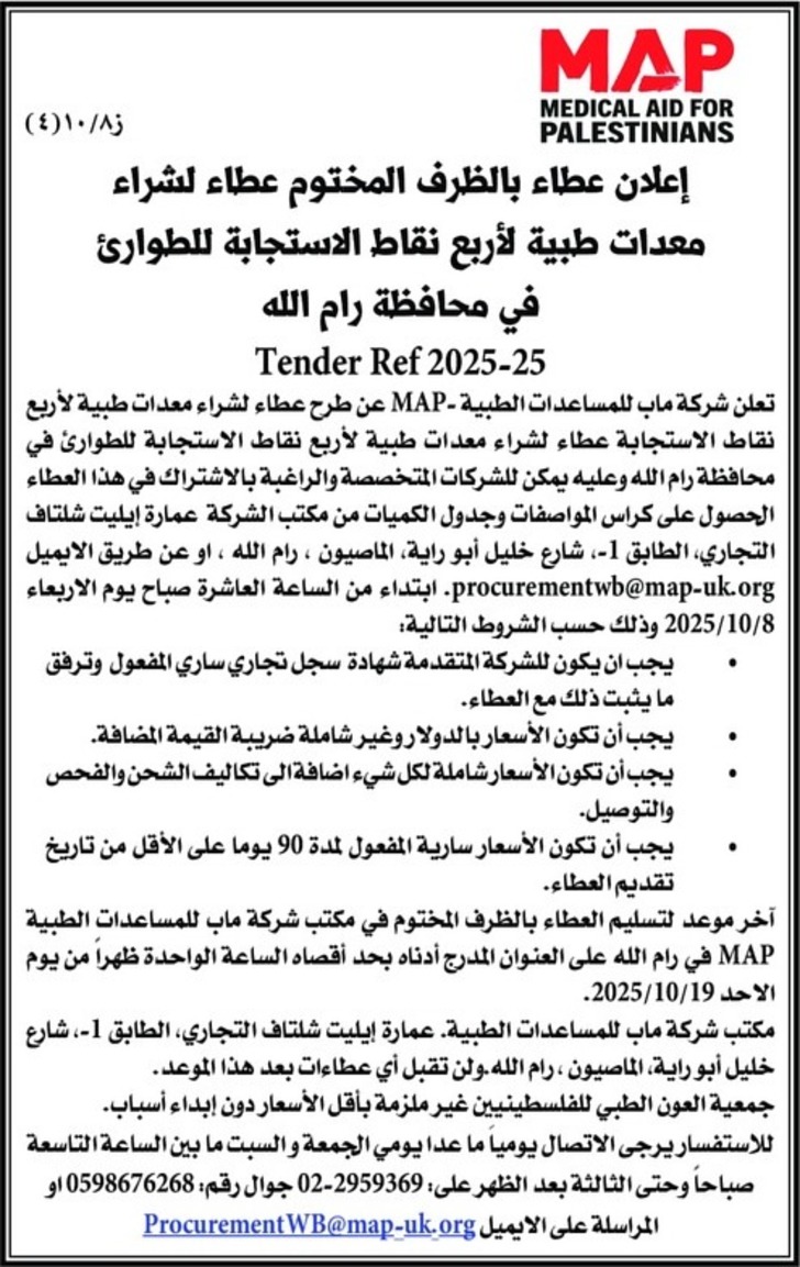 شراء معدات طبية