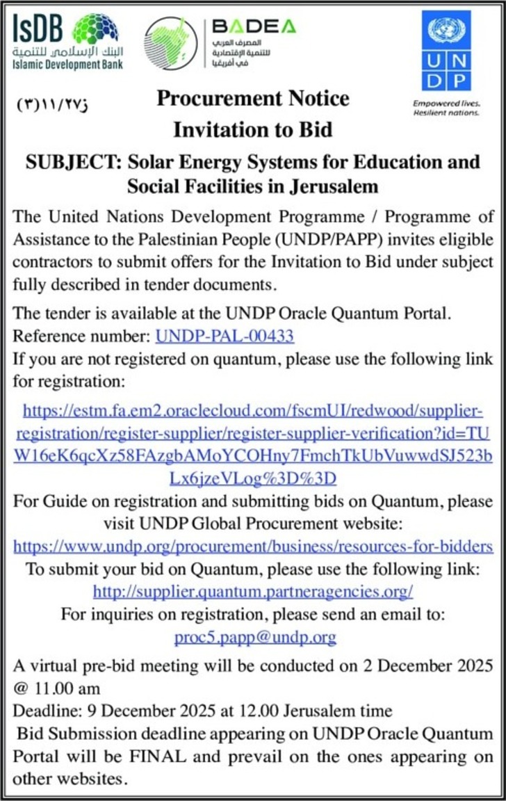 Solar Energy Systems for Education and Social Facilities in Jerusalem 