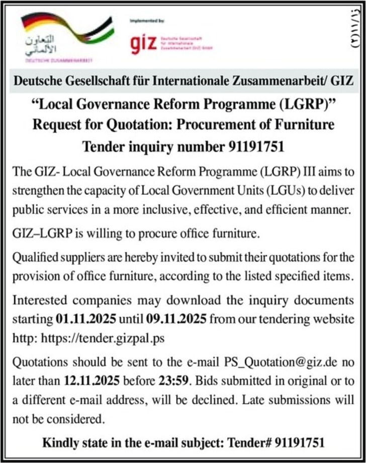 procurement of furniture 