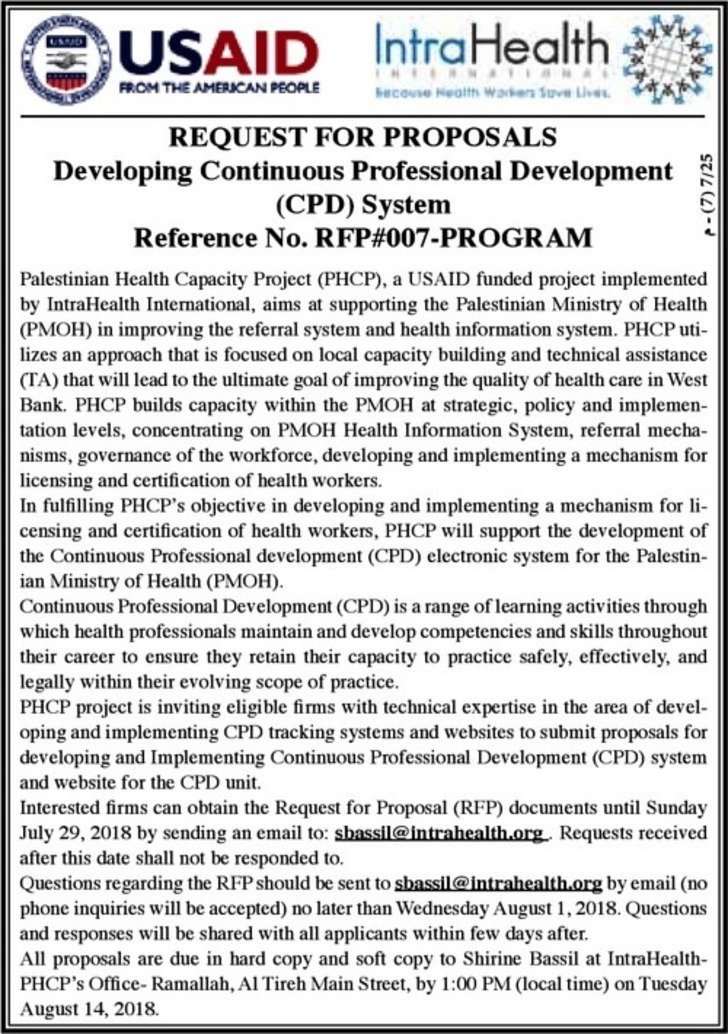 Developing continuous professional development (CPD) system 