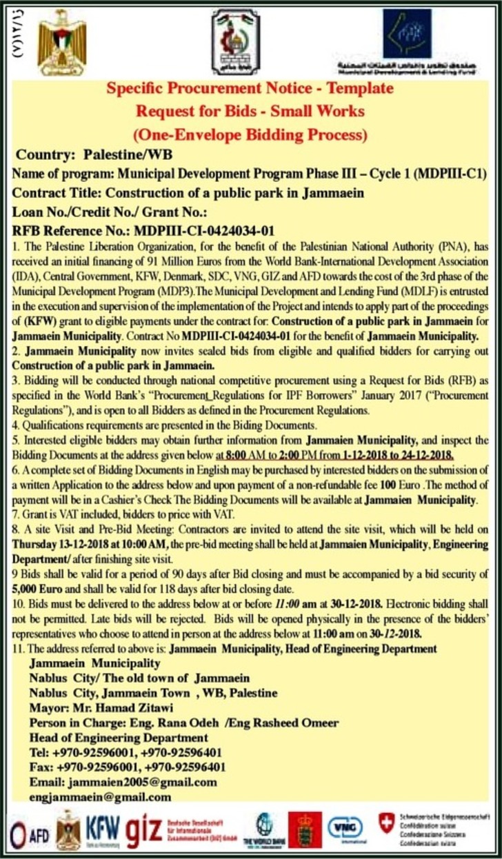 Construction of public park in Jammaein 