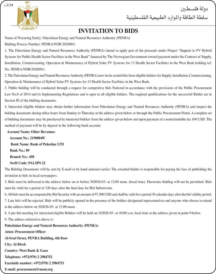 Supply , Installation , Commissioning , Operation &amp; Maintenance of Hybrid Solar PV Systems